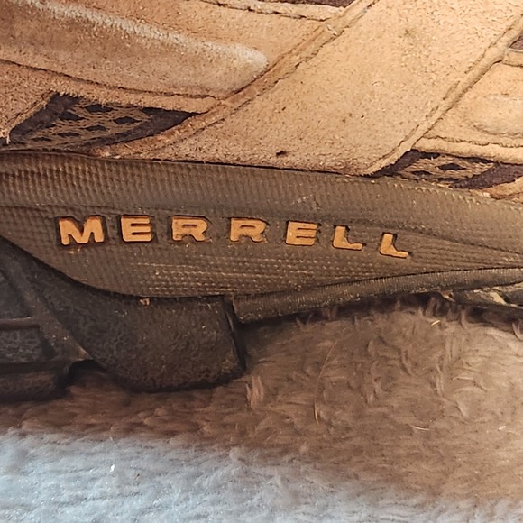 Merrel Boot Mens 11.5 Brown Moab 2 Mid waterproof Hiking Walking Gorpcore - Picture 11 of 13